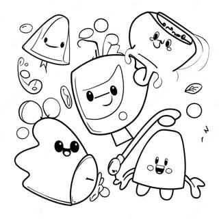 Page A Colorier Des Personnages Bfdi En Action 2152-1768