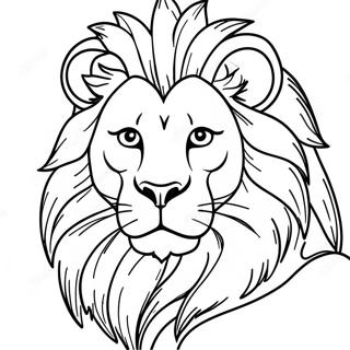 Lion Réaliste Pour Adultes Pages À Colorier