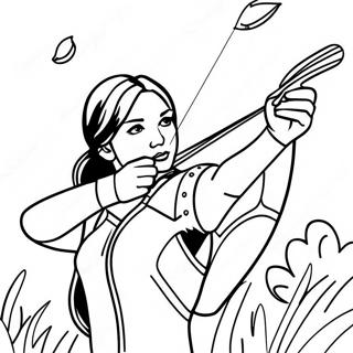 Page A Colorier De Katniss Everdeen En Action 21563-19864