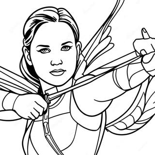 Page A Colorier De Katniss Everdeen En Action 21563-20006