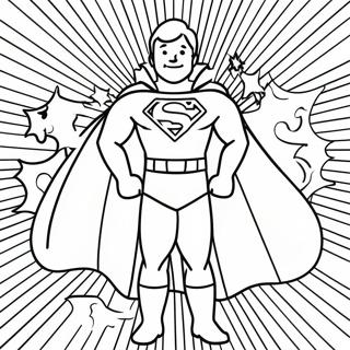 Page A Colorier De Super Papa Avec Une Cape 21603-19896