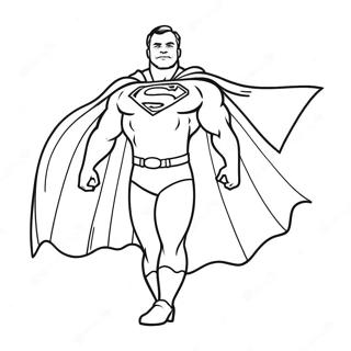 Page A Colorier De Super Papa Avec Une Cape 21603-20039