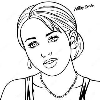 Page A Colorier De Miley Cyrus 21612-20043