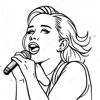 Page A Colorier De Miley Cyrus Chantant Sur Scene 21613-19901