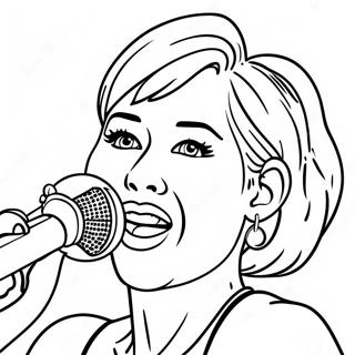 Page A Colorier De Miley Cyrus Chantant Sur Scene 21613-19904