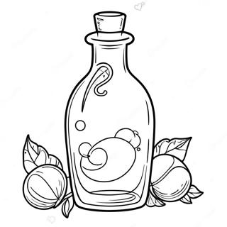 Page A Colorier Sur Une Bouteille De Potion Magique 21643-20069