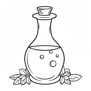 Page A Colorier Sur Une Bouteille De Potion Magique 21643-20072