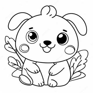 Page A Colorier Doodle Animal Kawaii Adorable 21783-20181