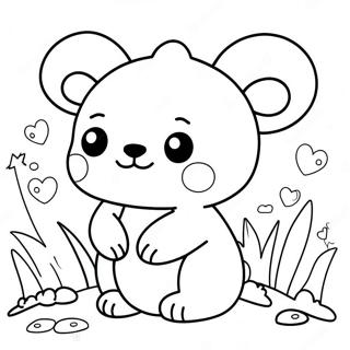 Page A Colorier Doodle Animal Kawaii Adorable 21783-20182