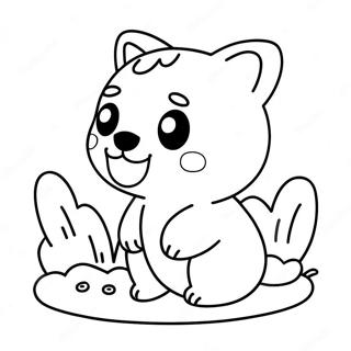 Page A Colorier Doodle Animal Kawaii Adorable 21783-20183