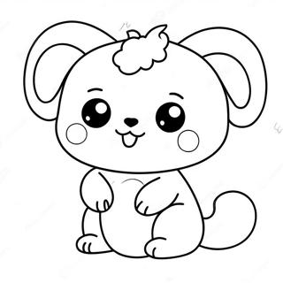 Page A Colorier Doodle Animal Kawaii Adorable 21783-20184