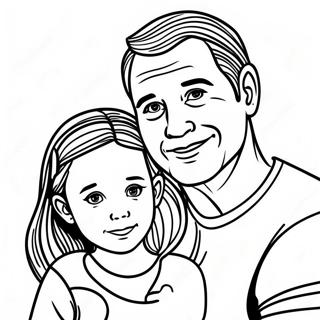 Page A Colorier De Papa Et Fille 21852-20234