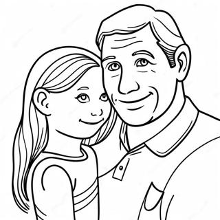 Page A Colorier De Papa Et Fille 21852-20235