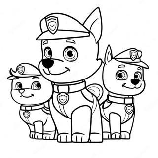 Page A Colorier Des Personnages De Paw Patrol Charmants Pour Paques 21873-20255