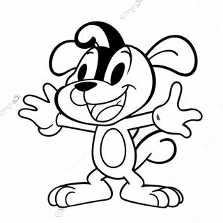 Yakko Warner Dans Une Pose Drole Page A Colorier 21893-20271