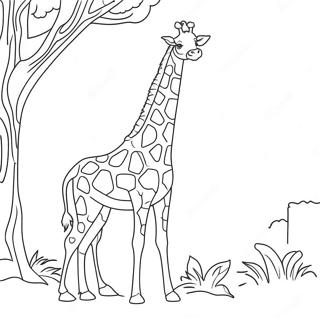 Page A Colorier Dune Girafe Realiste 22043-20378