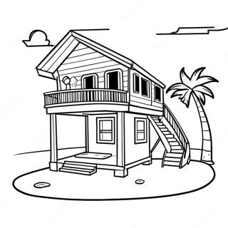 Page A Colorier Maison De Plage 22083-20410