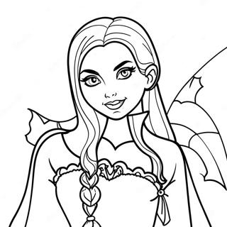 Fille Vampire Pages À Colorier