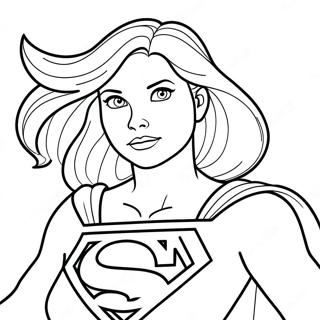 Supergirl Pages À Colorier