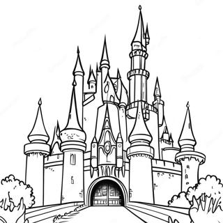 Page A Colorier Chateau Disney 2221-1818