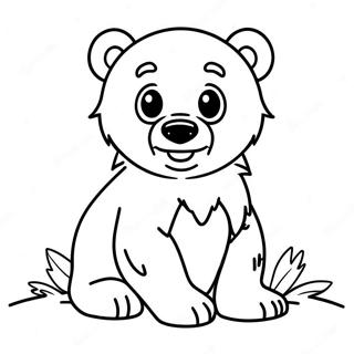 Page A Colorier De Mignon Ourson Grizzly 22224-20525