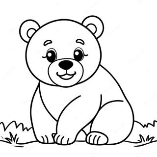 Page A Colorier De Mignon Ourson Grizzly 22224-20526