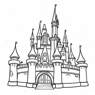 Page A Colorier Chateau Disney Magique 2222-1822