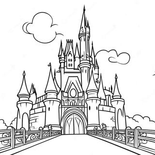 Page A Colorier Chateau Disney Magique 2222-1823