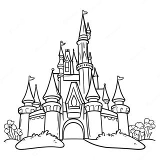 Page A Colorier Chateau Disney Magique 2222-1824