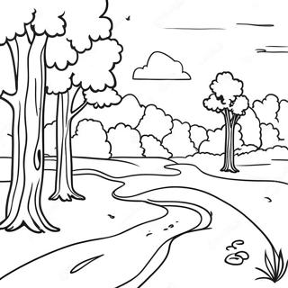 Page A Colorier Paysage Charmant De Lalabama 22254-20550