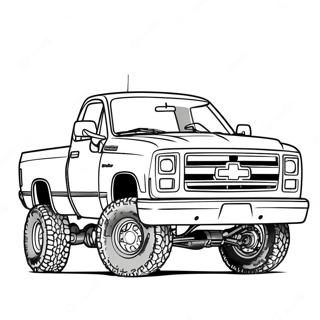 Page A Colorier Camion Chevy Sureleve Personnalise 22294-20583