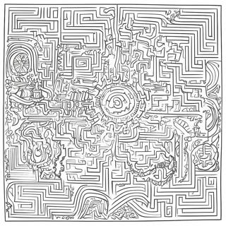 Page A Colorier Du Labyrinthe Complexe 22324-20606