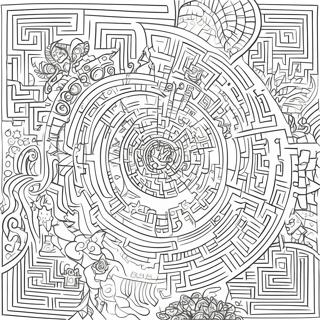 Page A Colorier Du Labyrinthe Complexe 22324-20607