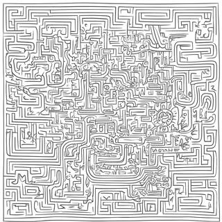 Page A Colorier Du Labyrinthe Complexe 22324-20608