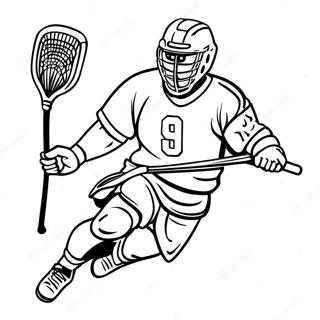 Lacrosse Pages À Colorier