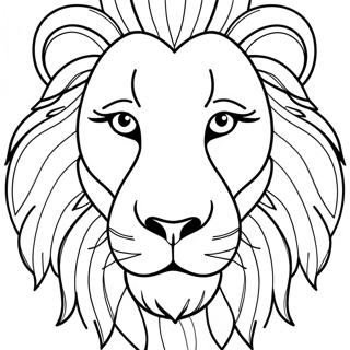 Page A Colorier De Visage De Lion 22483-20730