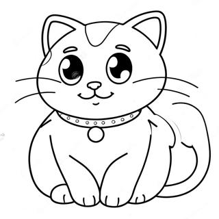 Personnages De Chats Mignons De La Maison De Poupees De Gabby A Colorier 22644-20863