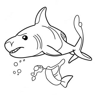 Page A Colorier De Requin Tigre 22703-20907