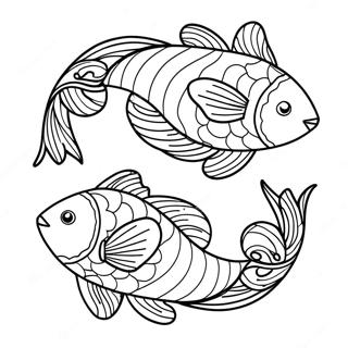 Page A Colorier De Poisson Poissons Mignon 22724-20928