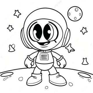 Page A Colorier De Marvin Le Martien Drole Dans Lespace 22754-20942