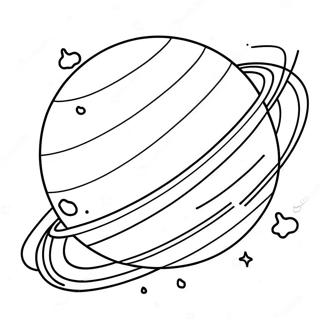 Page A Colorier De La Planete Saturne Coloree 22784-20965