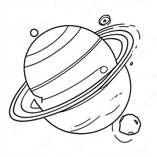 Page A Colorier De La Planete Saturne Coloree 22784-20966