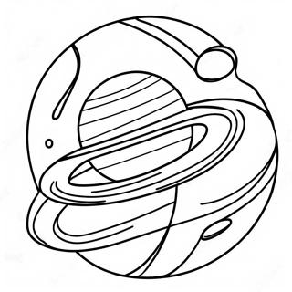 Page A Colorier De La Planete Saturne Coloree 22784-20967