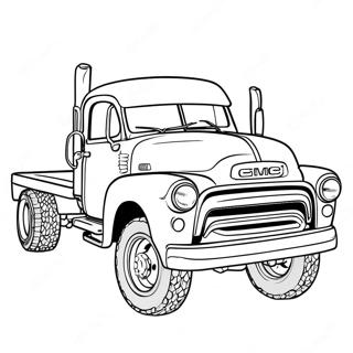 Page A Colorier De Camion Gmc 22793-20971