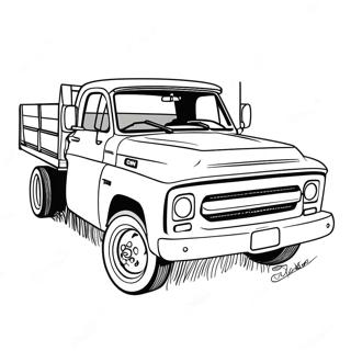 Page A Colorier De Camion Gmc Classique 22794-20973