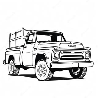 Page A Colorier De Camion Gmc Classique 22794-20974