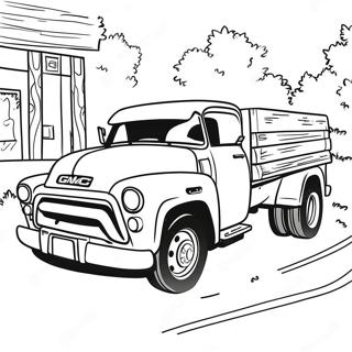 Page A Colorier De Camion Gmc Classique 22794-20975