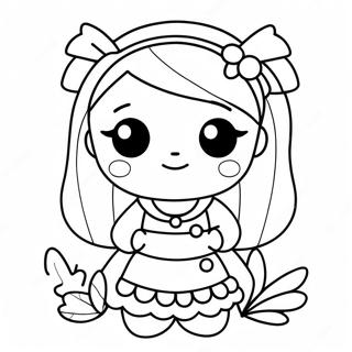 Page A Colorier De Fille Kawaii 2281-1866