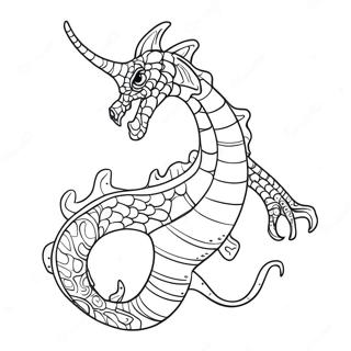 Page A Colorier De Dragon De Mer 22833-21004