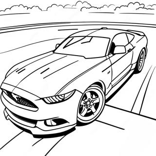 Page A Colorier Voiture De Course Ford Mustang 22874-21037